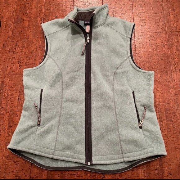 Patagonia Jackets & Blazers - Patagonia Synchilla Women’s Large Turquoise Fleece Vest Blue/Green